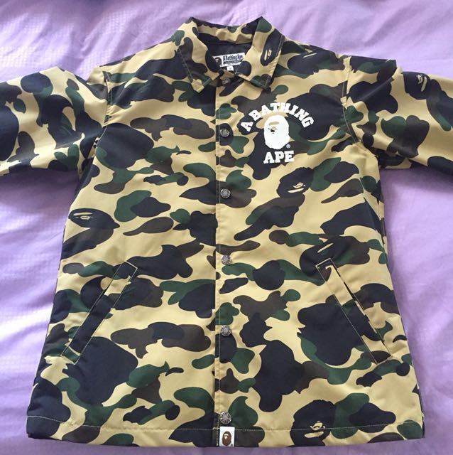 Bape 1st camo coach jacket online