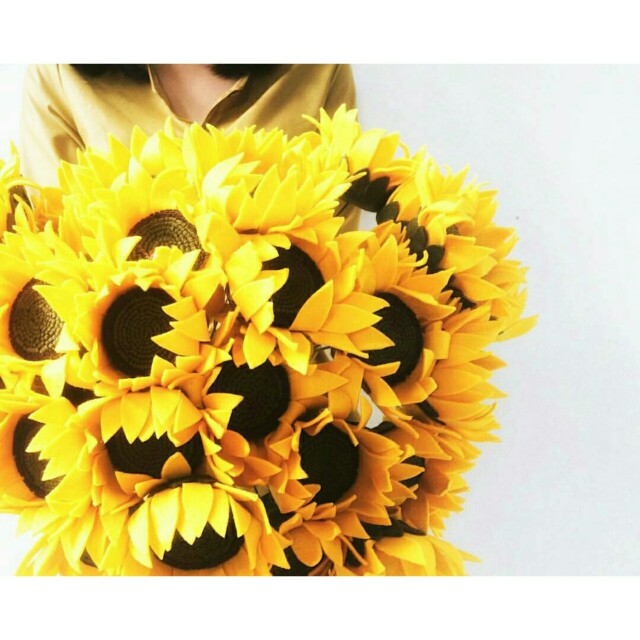 3000 Gambar Bunga  Matahari  Dari Flanel  Paling Keren 