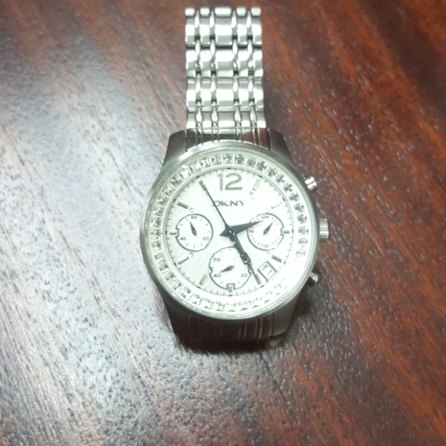 DKNY Model NY4462 Silver Watch With Date DKNY NY4462 for ladies watch 12kd Chronograph watch, date  main image 4