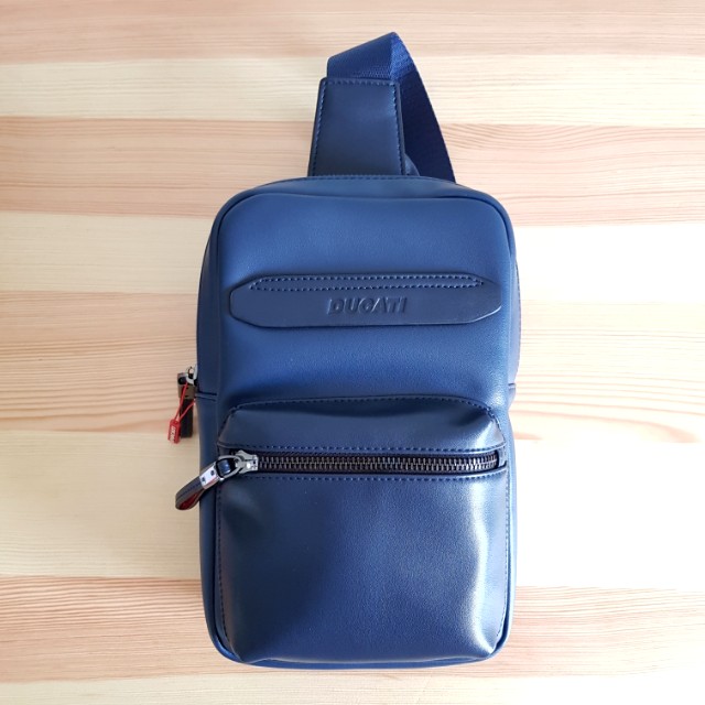 DUCATI LEATHER SLING BAG