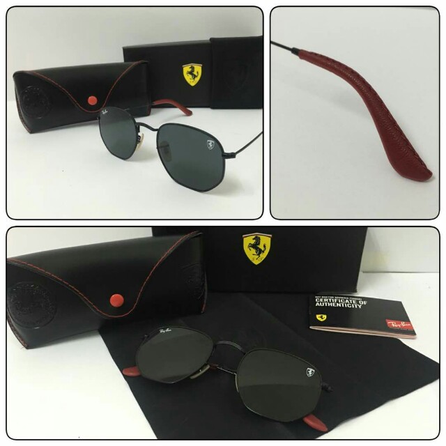 ray ban hexagonal ferrari black ray ban hexagonal ferrari black