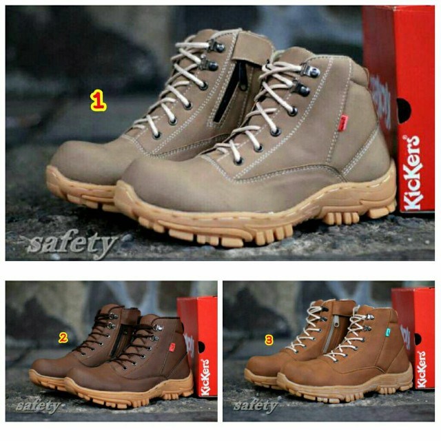 Sepatu Boots Pria Safety Cowok Kulit Terbaru 2017 Murah Trend Branded Sleting Resleting Fesyen Pria Sepatu Sepatu Boot Di Carousell