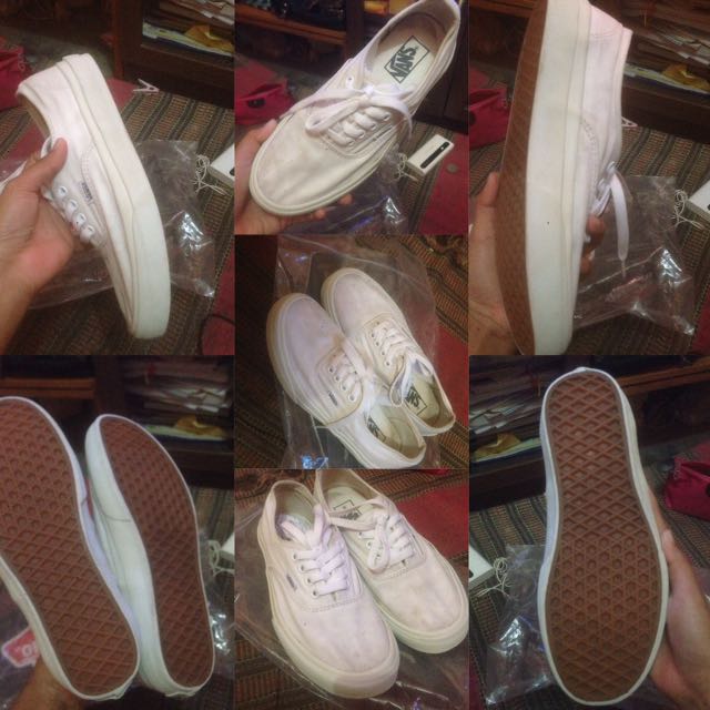 Sepatu Vans Putih Fesyen Wanita Sepatu Di Carousell
