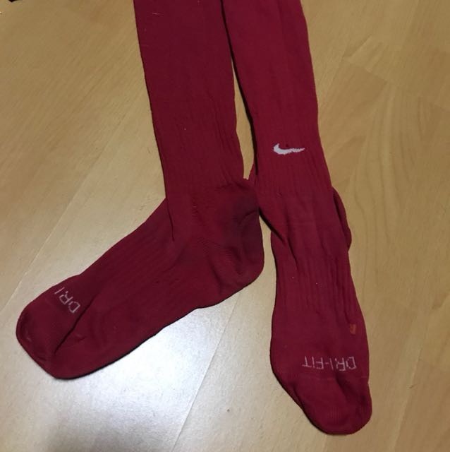 nike red socks soccer