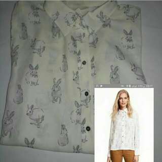 H&M rabbit blouse