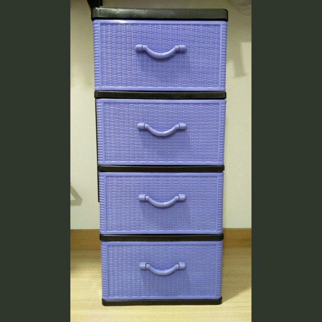 4 Tier Plastic Drawers Home Furniture Others On Carousell