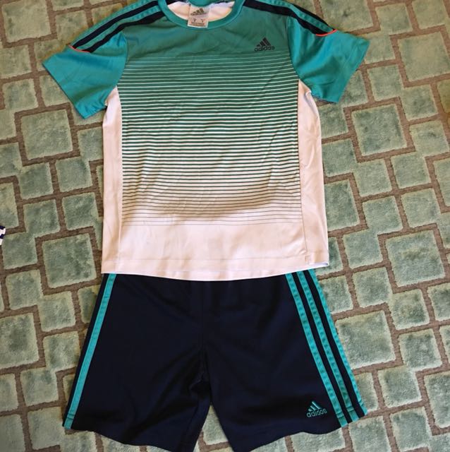 boys adidas shorts and shirt