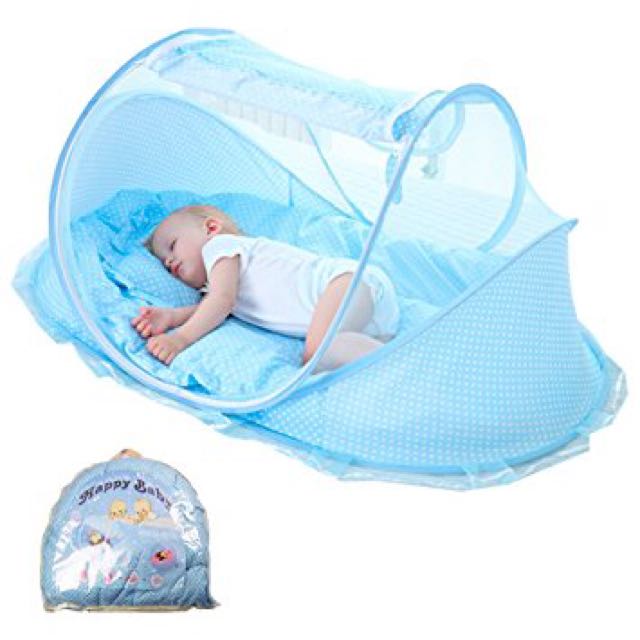 baby blue cot