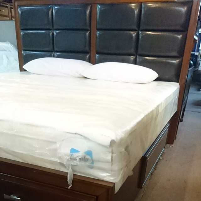 Belcourt Cherry Bed Sealy Mattress Home Furniture Furniture