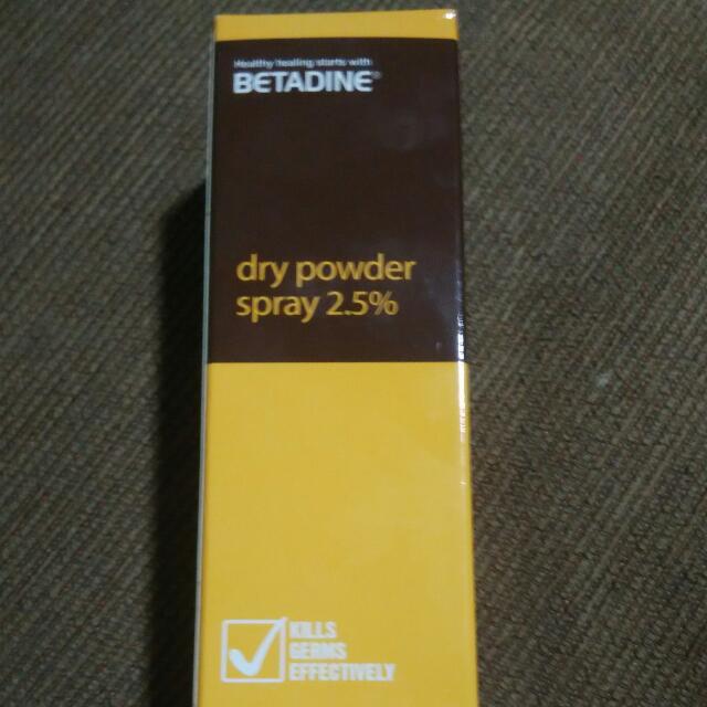55g Povidone Iodine Betadine Dry Powder Spray 2 5 Health Beauty Bath Body On Carousell