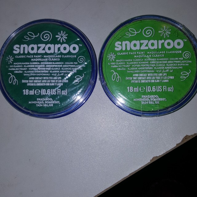 Bn Snazaroo Body Paint Pots In Green Tone Design Craft Others