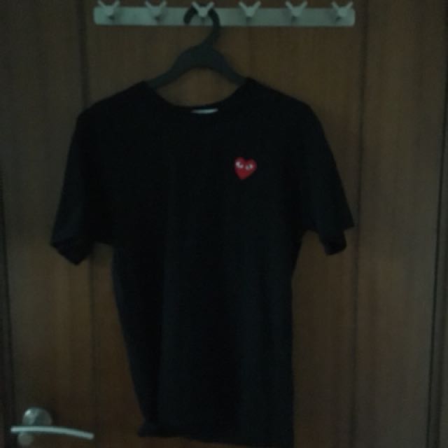 Comme Des Garcons Play Cdg Heart Tee Men S Fashion Clothes On