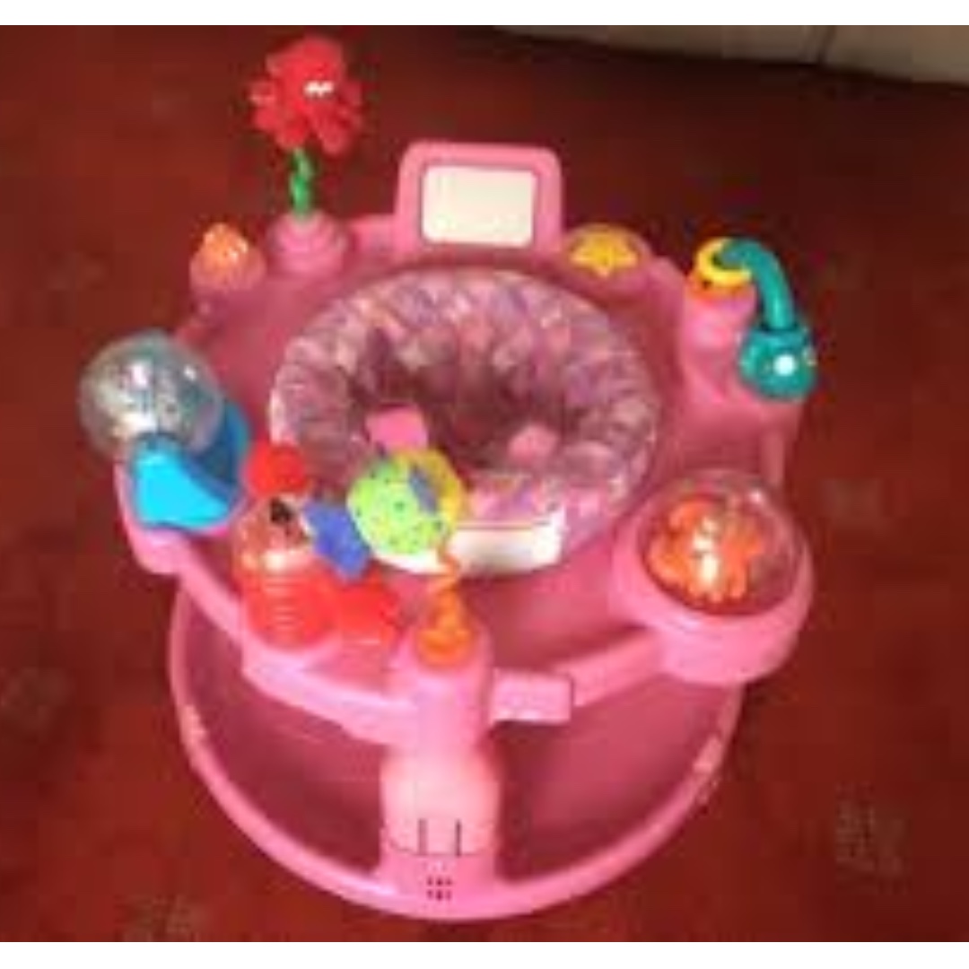 pink baby activity centre