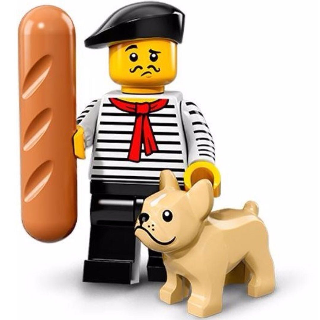 Lego Connoisseur Series 17 Minifigures French Man Hot Dog Sausage Bulldog 71018, Toys & Games
