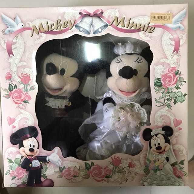 mickey and minnie mouse 2018 wedding soft toy set