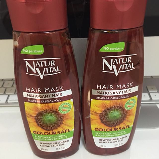 Natur Vital Coloursafe Hair Mask Mahogany Health Beauty