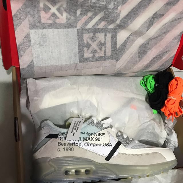 Air max 90 x off white deals legit check