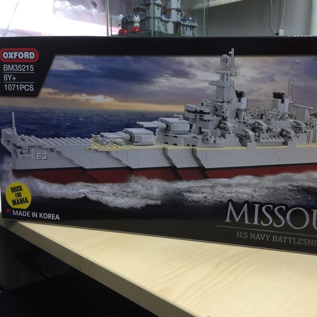 Oxford Missouri US Navy Battle Ship BB-63 Brick For Mania 1071pcs BM35215