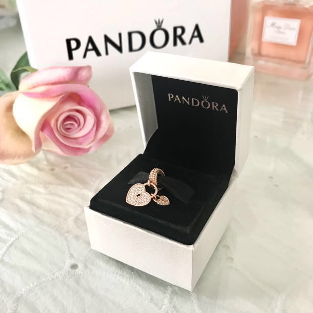 Pandora Love Lock Ring Rose Gold Online 