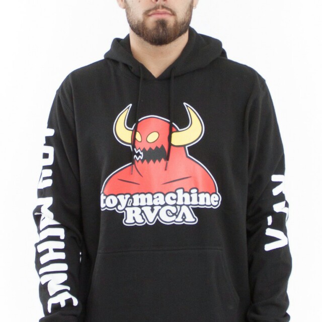 toy machine rvca hoodie