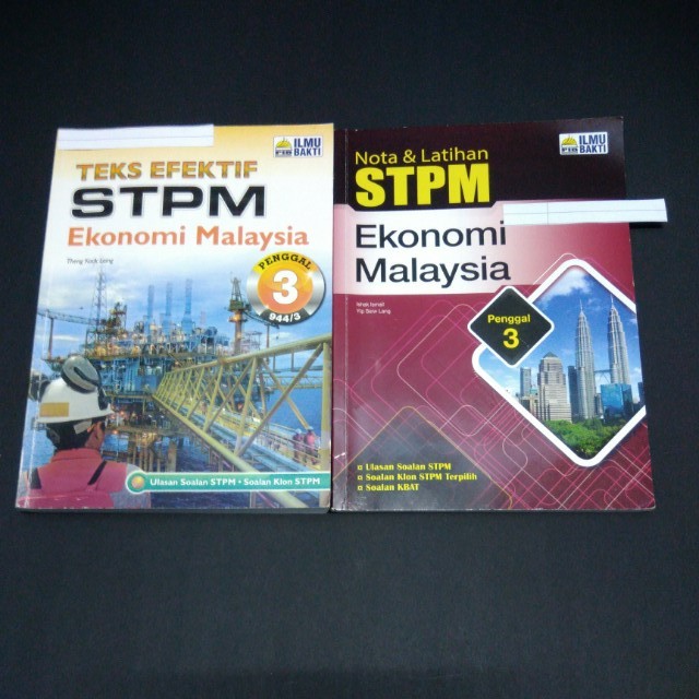 Stpm Economy Sem 3 Textbook Buku Nota Pendek Latihan Textbooks On Carousell