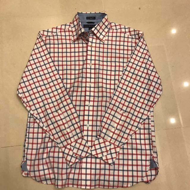 tommy hilfiger 80's 2 ply fabric shirt