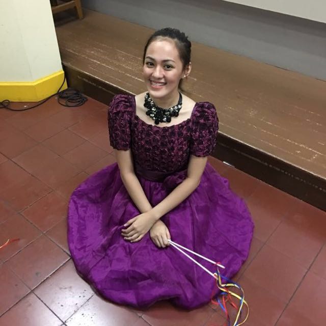 Violet cheap filipiniana dress