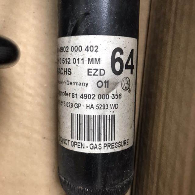 VW Golf GTI MK5 Shocks Struts Front and Rear, Car Accessories on Carousell