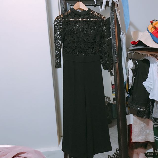 zara crochet jumpsuit