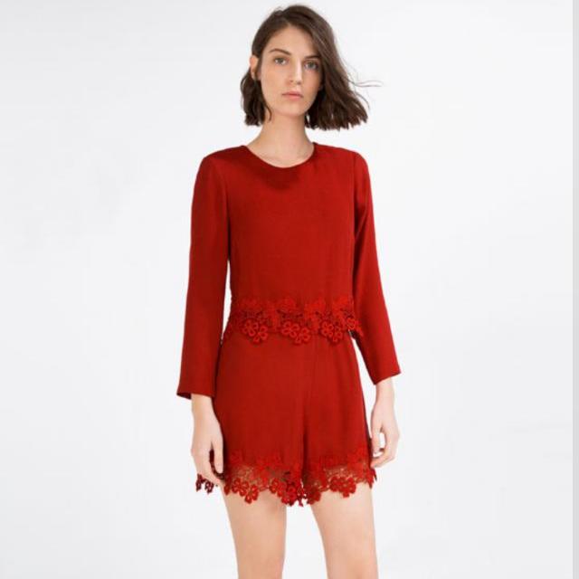zara crochet jumpsuit