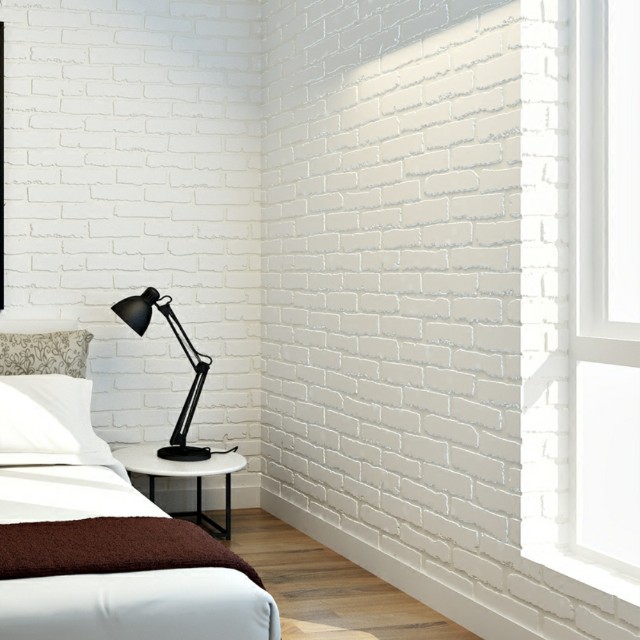 3d White Brick Sticker Wallpaper Furniture Home Decor On Carousell