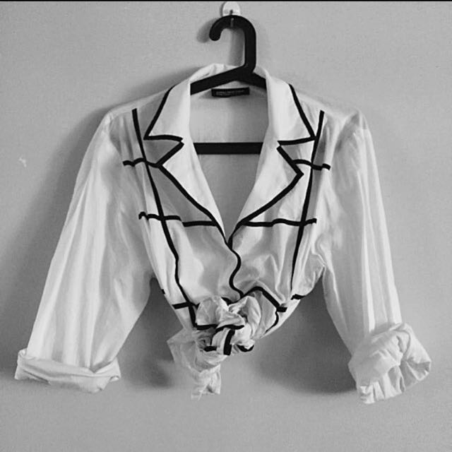 black and white 80s fashion