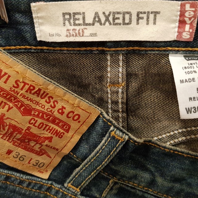size 36 mens levi jeans