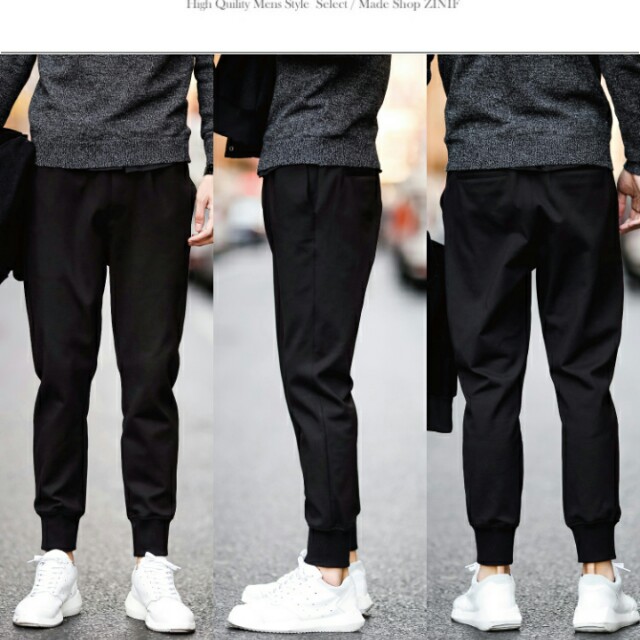 mens black sweatpants outfit