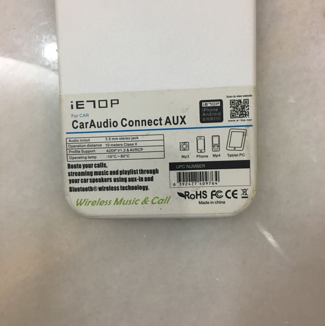 Car audio connect aux, Audio, Portable Audio Accessories on Carousell