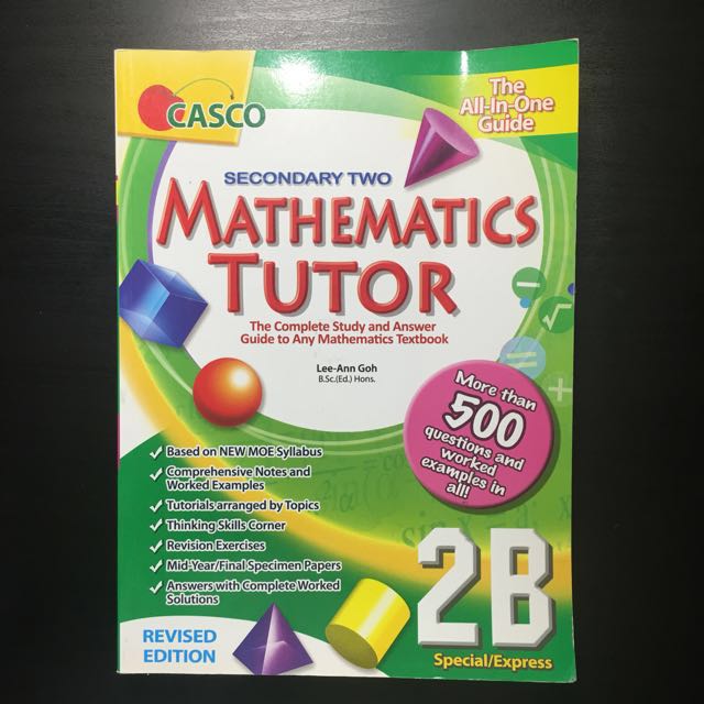 Casco Secondary 2 Mathematics Tutor 2b Special Express