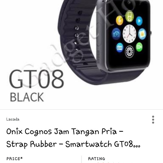 Cognos smart watch GT 08 black