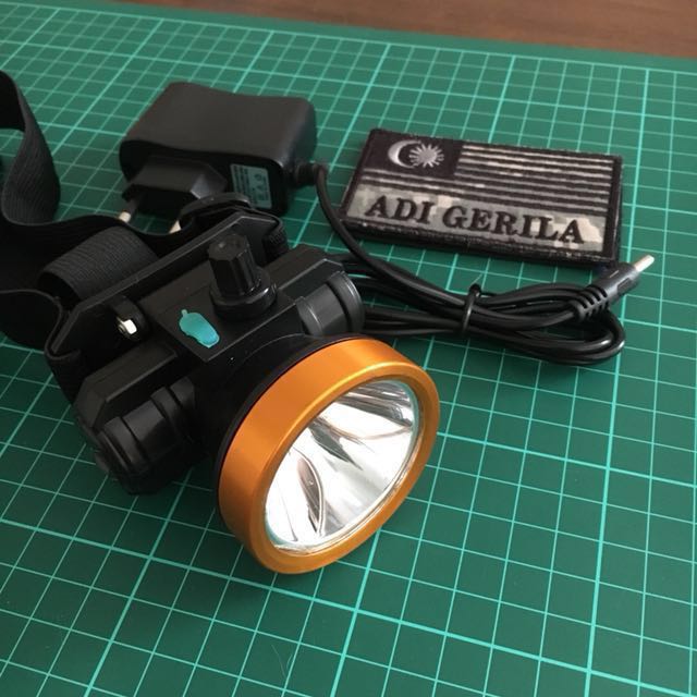 Dimmer Rechargeable Headlamp, Sports Equipment, Exercise & Fitness