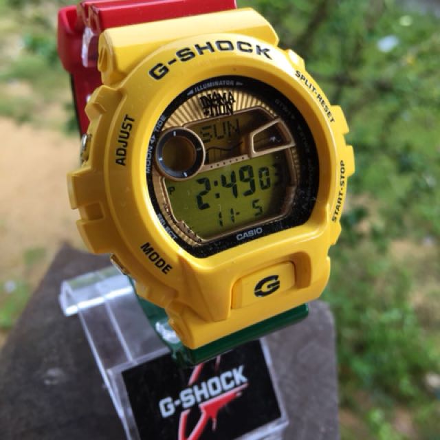 G shock hot sale rasta custom