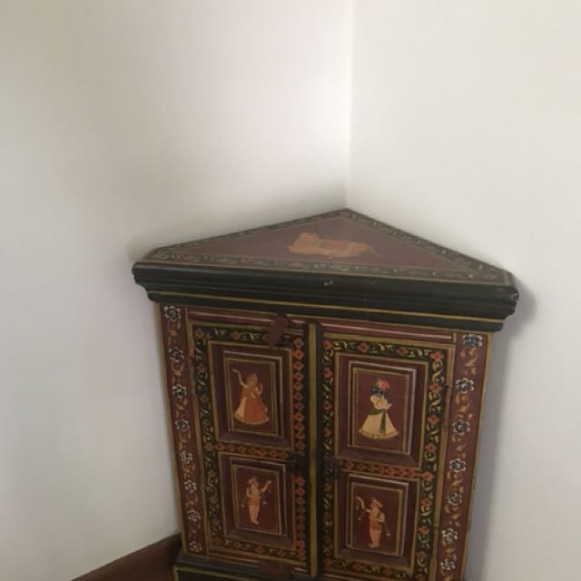 India Corner Cabinet Furniture Home Decor Antiques On Carousell