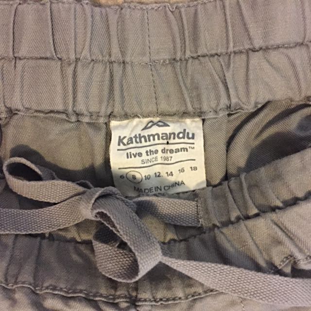 KATHMANDU Khaki Hiking Pants - Size 8 
