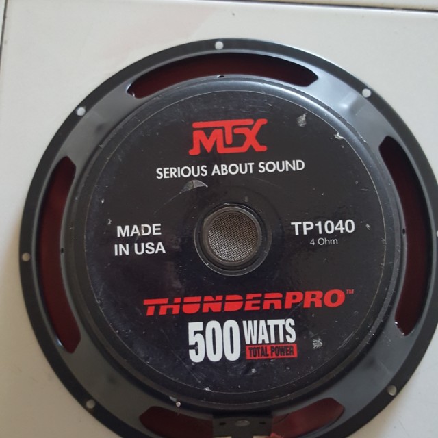 Mtx thunder pro hotsell 2 10 subwoofer