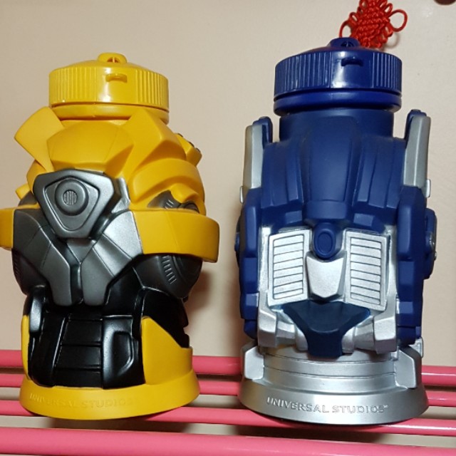 [NEW] USS Transformers Bumble Bee & Optimus Prime 3D Water Bottle ...