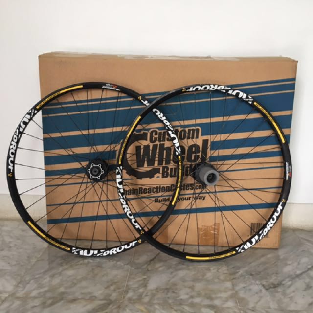 Nukeproof 26 Custom wheelset Sports Equipment Bicycles Parts Bicycles on Carousell