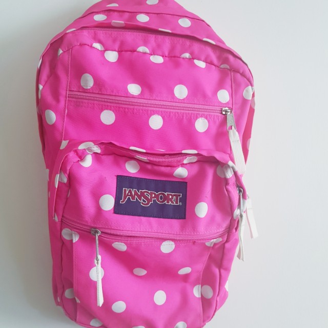 Jansport pink polka dot backpack hotsell