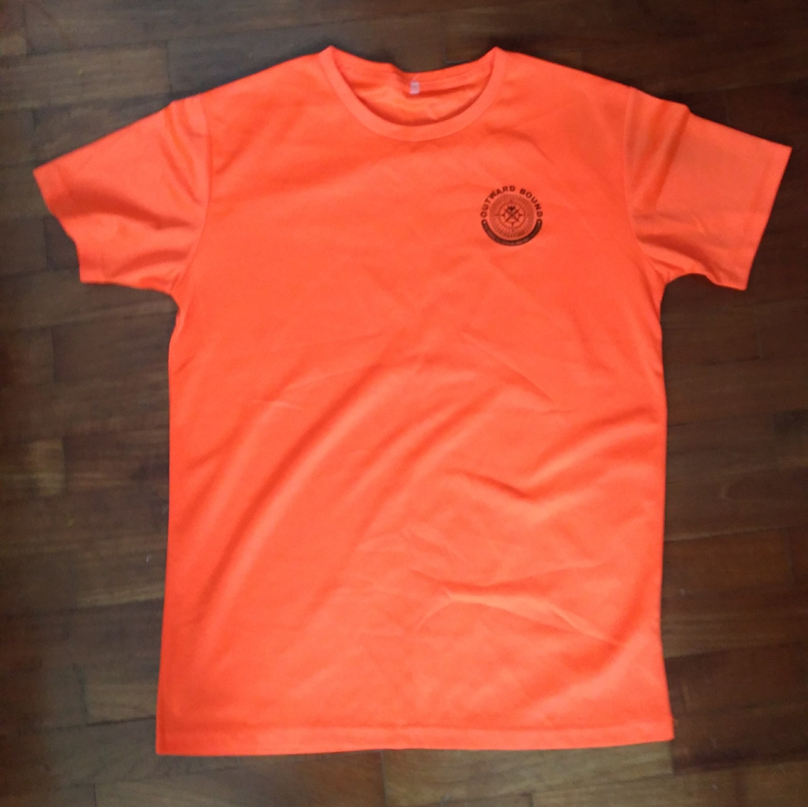 Outward Bound Singapore (OBS) Neon Orange Dri-fit T-Shirt, Men's ...