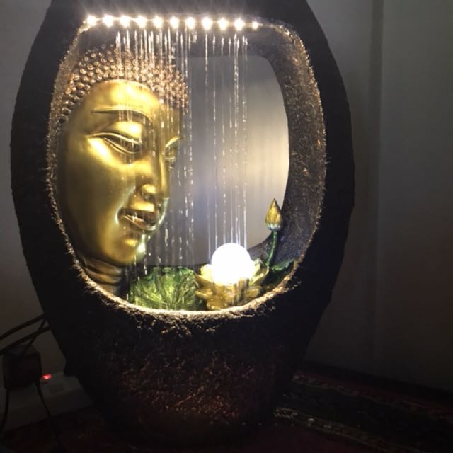 Peaceful Indoor Buddha Waterfall Furniture Home Decor On Carousell