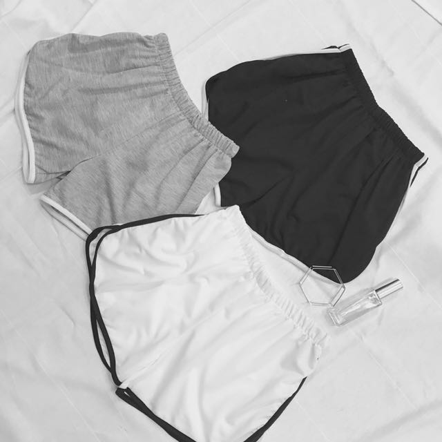high waisted exercise shorts