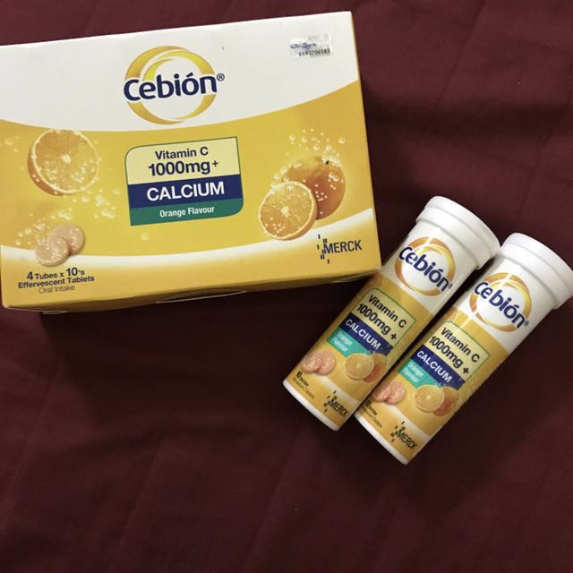 Vitamin C Soluble Cebion 1 Tube Health Beauty Skin Bath Body On Carousell