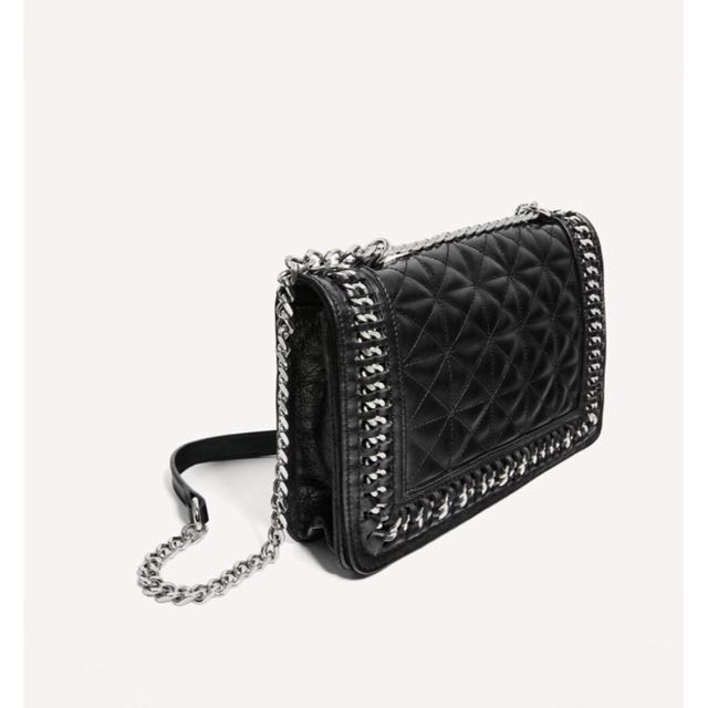 Zara quilted leather crossbody bag Women s Fashion Bags Wallets Cross body Bags on Carousell